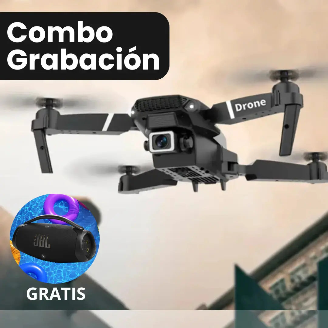 Combo Grabación: Dron Doble Camara 4k DroneXplorer™ + Boombox 3 GRATIS 🎁