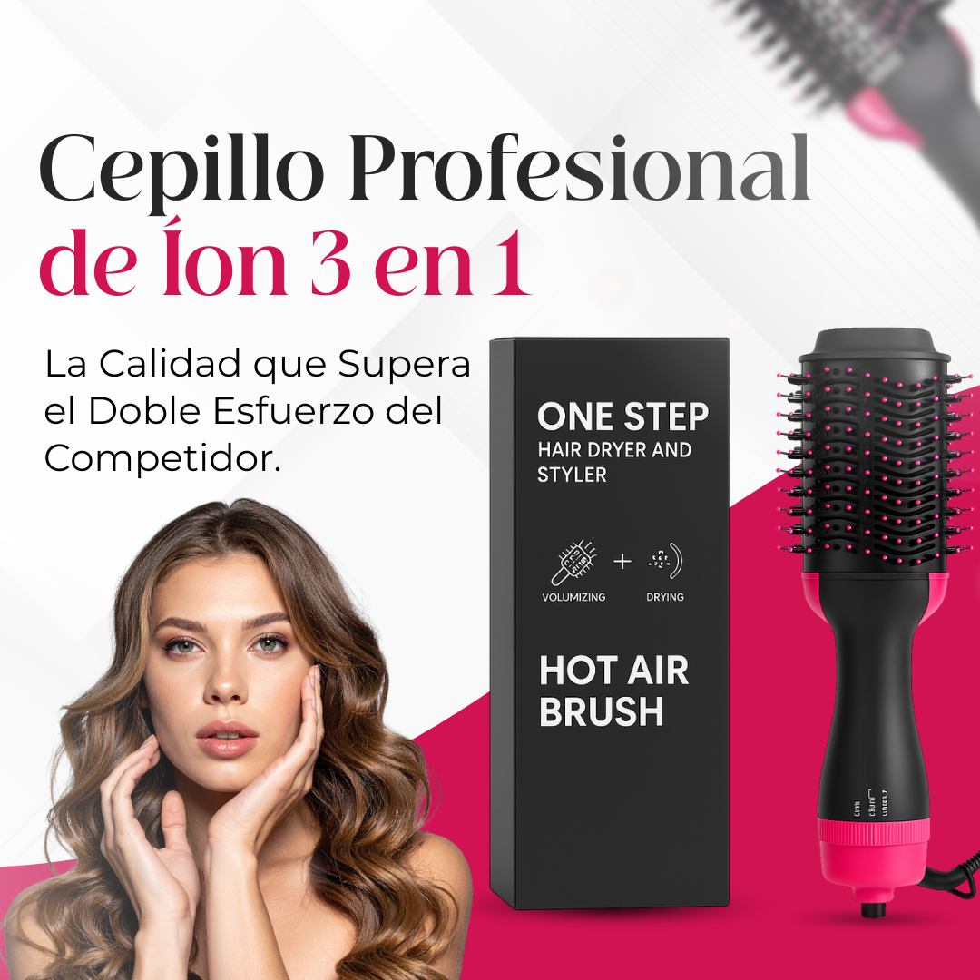 ProHair - Cepillo Profesional de Íon 3 en 1