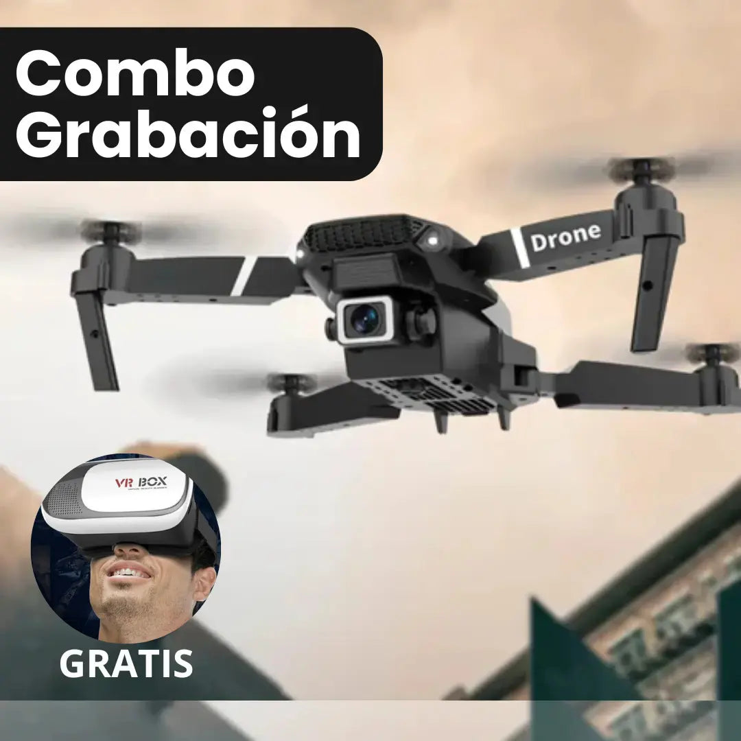 Combo Grabación: Dron Doble Camara 4k DroneXplorer™ + Lentes de Realidad Virtual GRATIS 🎁